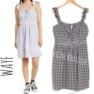 wayf gingham dress